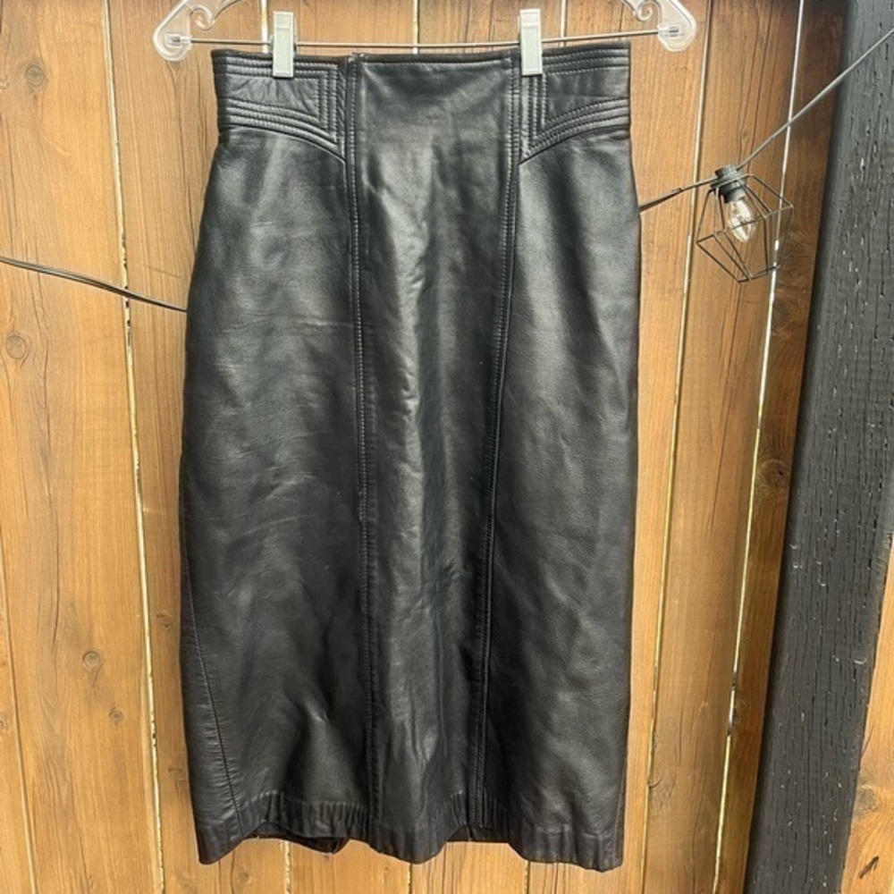 Danier Vintage Leather Skirt